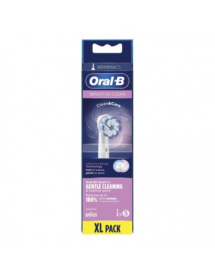 Oral-B Testine di Ricambio Eb-60-5 Sensitive Cleaning 5 Pezzi
