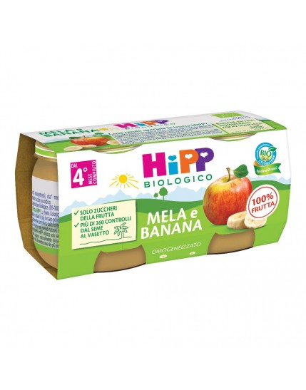 Hipp Omogeneizzato Mela Banana 2x80g