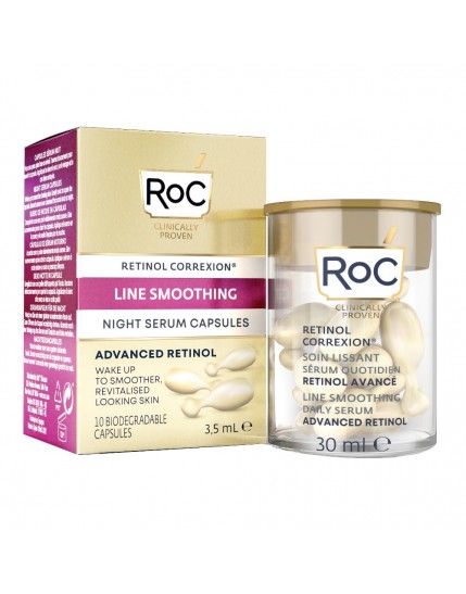 Roc Retinol Correxion Line Smoothing Siero Viso  Notte 10 Capsule 