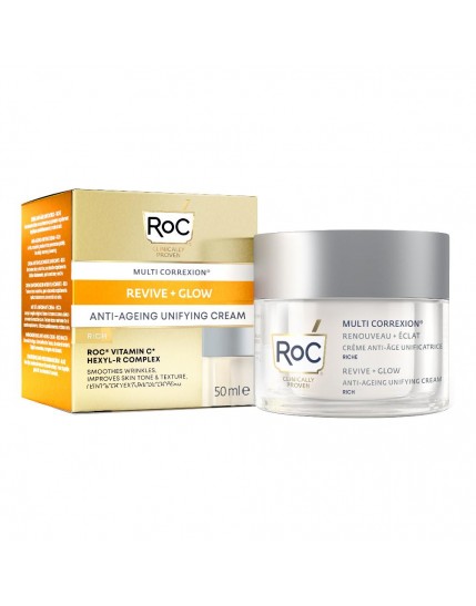 Roc multi correxion revive + glow crema ricca 50ml