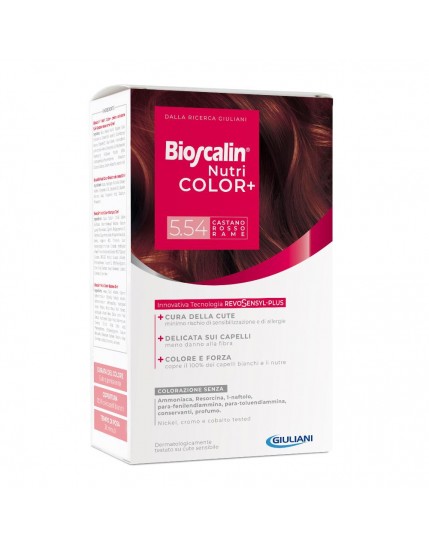Bioscalin Nutri Color+ Colore Permanente Capelli 5.54 Castano Rosso Rame