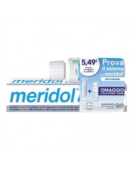 Meridol Special Pack Dentrifricio Whitening Dentifricio 75ml + Collutorio 100 ml