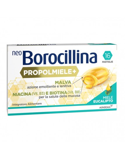 Neoborocillina Propolmiele + Miele/Eucalipto 16 Pastiglie