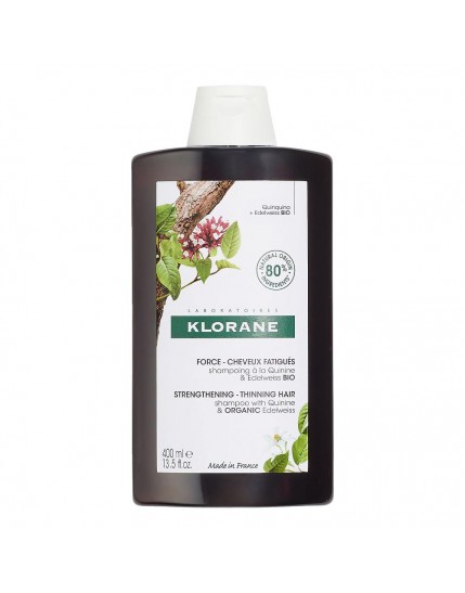 Klorane Shampoo alla Chinina e Stella Alpina Bio 400ml