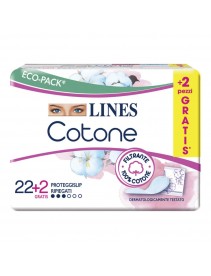 Lines Cotone Bio Proteggi Slip Ripiegati 24 Pezzi