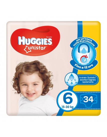 HUGGIES UNISTAR GRANDE 6 34PZ