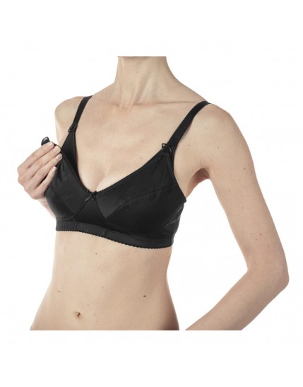 Mammy reggiseno microfibra allattamento black 3d