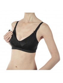 Mammy Reggiseno Microfibra Allattamento Black 5d