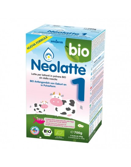 Neolatte DHA 1 Bio Latte per Lattanti in 2x350g nuova formula