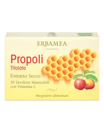 Erbamea Propoli Titolata 30 Tavolette Masticabili