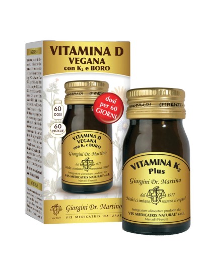 Dr. Giorgini Vitamina d vegana con k2+boro 60 pastiglie