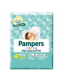 Pampers Baby Dry  7-18 Kg Taglia 4 Maxi 18 Pezzi