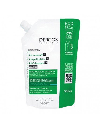 Vichy Dercos Eco Ricarica Shampoo Anti-Forfora 500ml