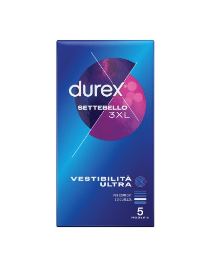 Durex Settebello 3xl Vestibilita' Ultra 5 Preservativi