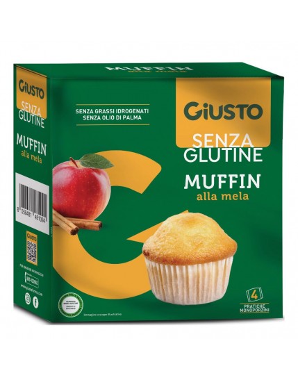 GIUSTO S/G Muffin Mela 4x50g