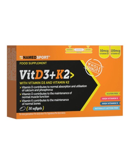 VITAMIN D3+K2 30SoftGels