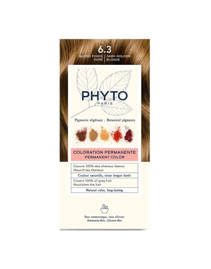 Phyto Phytocolor 6.3 Biondo Scuro Dorato Colorazione Permanente Per Capelli