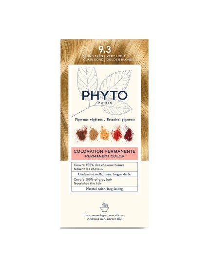 Phyto PhytoColor Tintura Per Capelli Permanente Confezione Kit 9.3 Biondo Chiarissimo Dorato