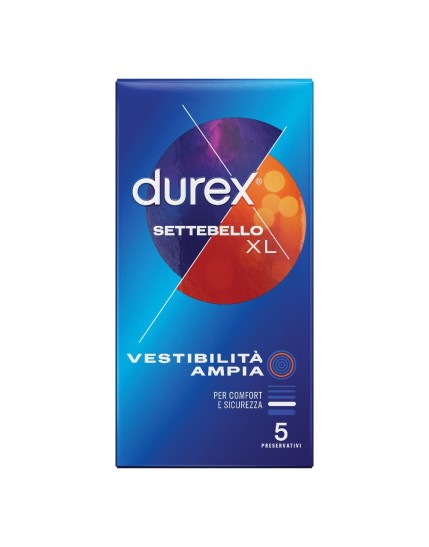 Durex Settebello Profilattici Taglia XL 5 pezzi