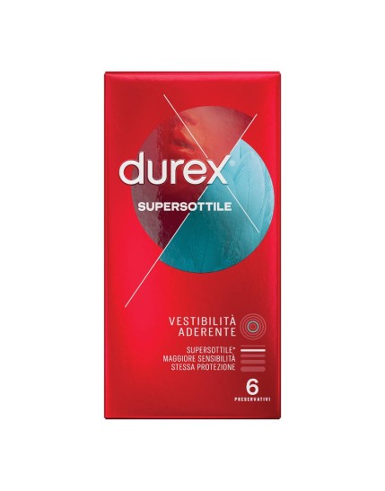 Durex Supersottile Close Fit Vestibilità Aderente 6 Profilattici