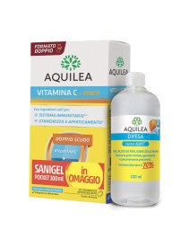 Aquilea Vitamina C + Zinco 28 Compresse Effervescenti + Sanigel Pocket 100ml