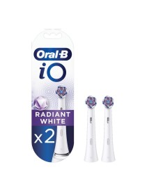 Oral-B iO Testine Di Ricambio Radiant White Bianche 2 Pezzi