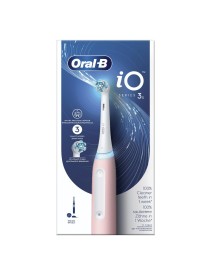 Oral-B iO 3S Spazzolino Elettrico Ricaricabile Rosa + 1 Testina di Ricambio