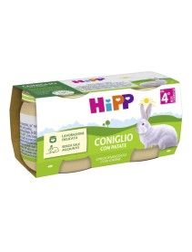 OMO HIPP Coniglio+Verd.2x80g