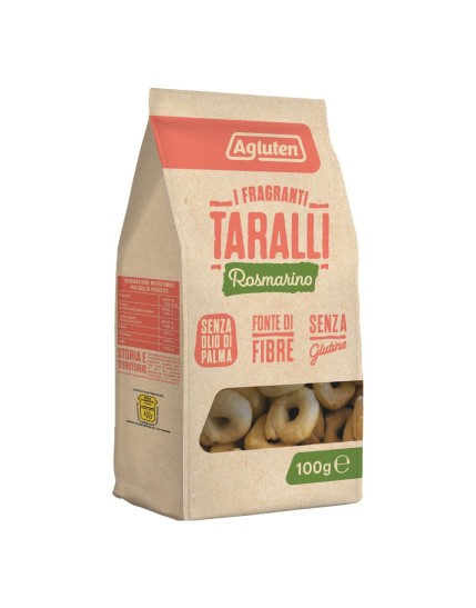 AGLUTEN Taralli Rosm.100g