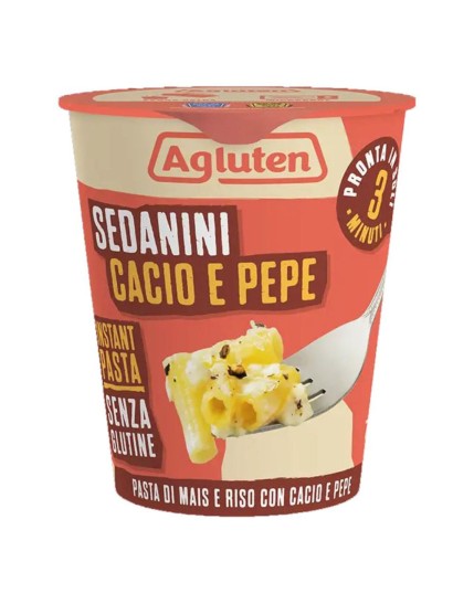 AGLUTEN Sedanini Cacio&Pepe70g AGLUTEN Sedanini Cacio&Pepe70g
