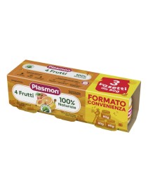 PLASMON OMOG 4 FRUTTI 3PZ 80G