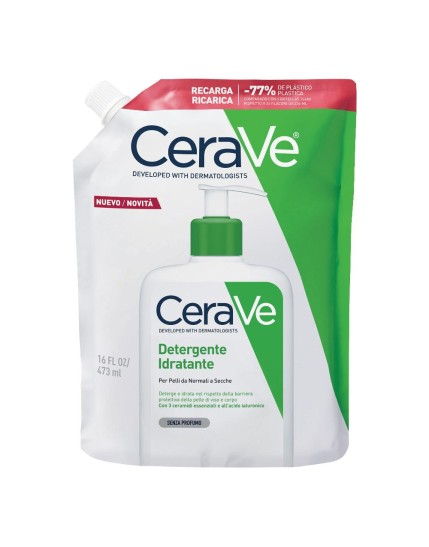 CeraVe Refill Detergente Idratante Viso Pelle da Normale a Secca, con acido ialuronico e ceramidi 473 ml CeraVe Refill Detergente Idratante Viso Pelle da Normale a Secca, con acido ialuronico e ceramidi 473 ml
