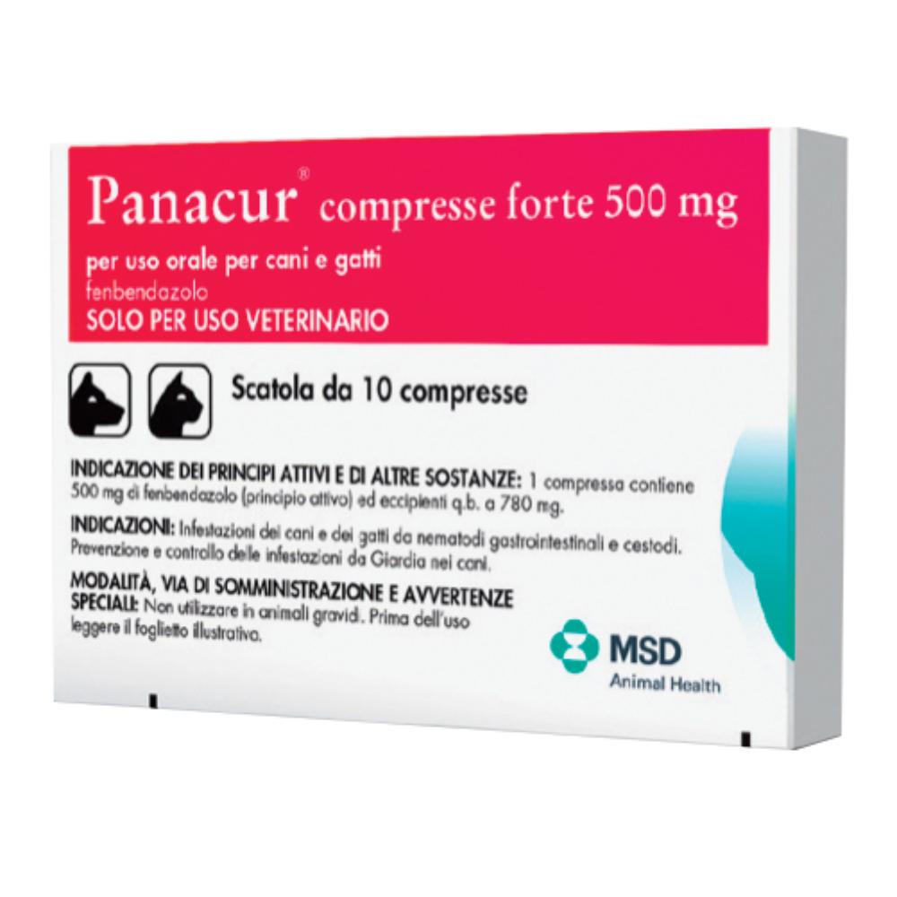 msd animal health srl panacur forte 10 compresse 500 mg