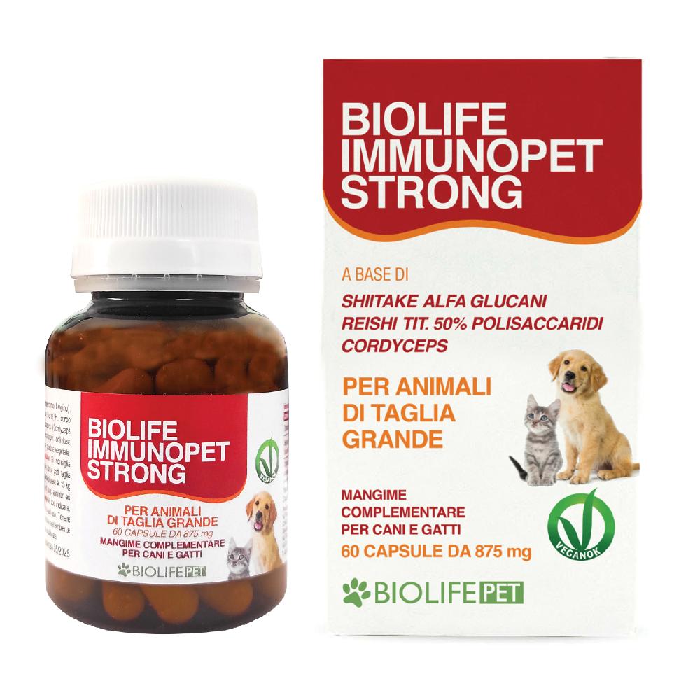 nutraceutica biolife srl biolife immunopet strong 60cps